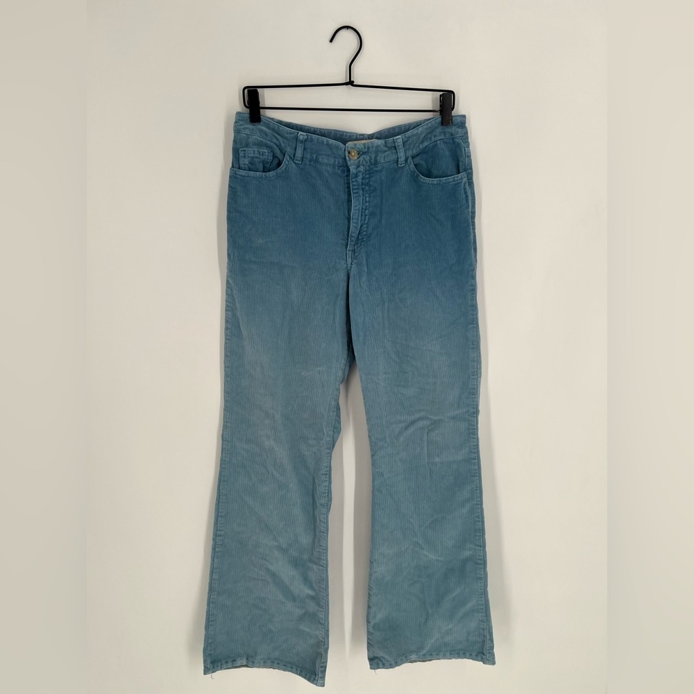 Paloma Wool Player Corduroy Gradient Blue Bootcut Trouser Pants